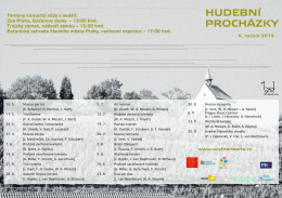 Trojský zámek, nádvoří zámku - 1 5:00 hod. P RO C HAZ I