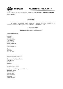Usnesením VI. Sjezdu OS