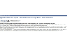 Společnost Daramis chyst&aacute; kancel&aacute;řskou budovu Argentinsk&aacute;