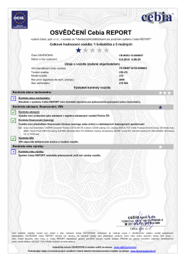 Zobrazit Cebia certifikát