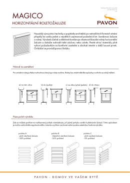 horizontální rolety Magico