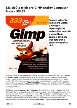 333 tipů a triků pro GIMP značky Computer Press - 95462