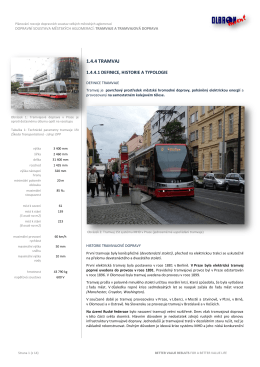 Tramvaj a tramvajová doprava