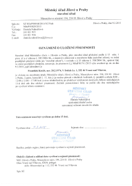 Městsk&yacute; &uacute;řad J&iacute;lov&eacute; u Prahy