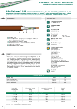 BEZHALOGENOVÉ KABELY SDĚLOVACÍ, PRO