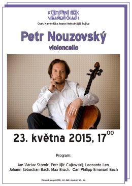 Koncert v Kameničkách - Petr Nouzovský 23.5.2015