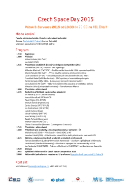 Program konference CSD 2015