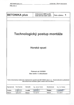 horsk&eacute; vpusti - Betonika plus