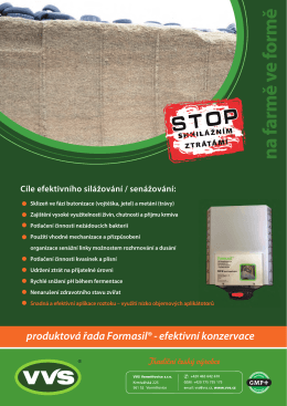 produktová řada Formasil® - efektivní konzervace