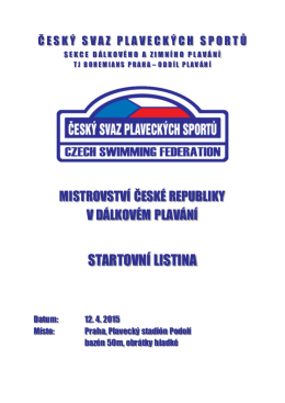 Mistrovství ČR žactva, dorostu a dospělých 2015