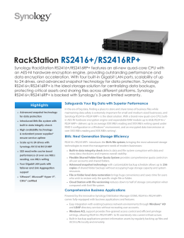 RackStation RS2416+/RS2416RP+