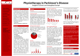 Poster - Association of Physiotherapists in Parkinson`s Disease