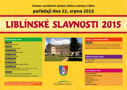 Liblínské slavnosti 2015 - plakát