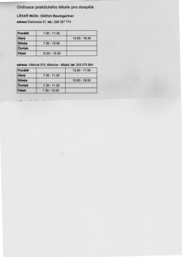 adresa:Čachovice 51, tel.: 326 30? 774