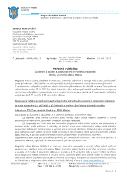 ADRESA PRACOVI&Scaron;TĚ: