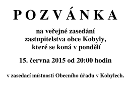 Pozvánka - plakát OZ