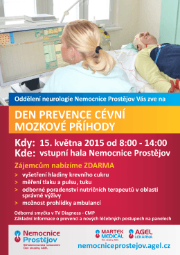 NPV - NEUR (2015-05-15) - Plakát Prevence mozkové příhody