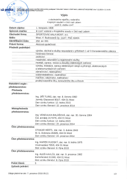 Výpis z obchodního rejstříku
