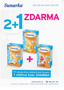 Sunarka 2+1 platnost do vyprod&aacute;n&iacute;