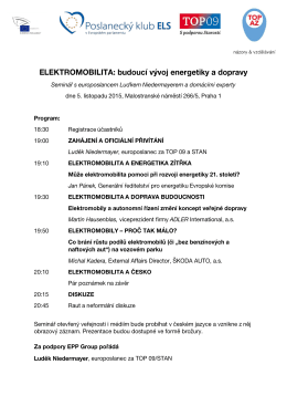 Elektromobilita: budoucí vývoj energetiky a dopravy