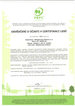 certifikace 2015-2018