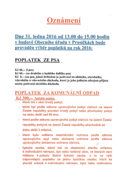 Výběr poplatků