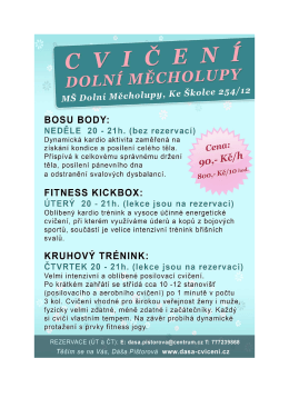 CVIČEN&Iacute; - Doln&iacute; Měcholupy