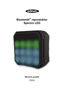 Bluetooth ® reproduktor Spectro LED Návod k použití