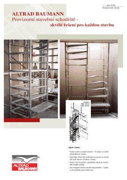 ALTRAD BAUMANN Provizorní stavební schodiště -