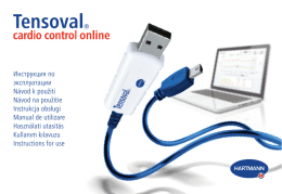 Návod pro Tensoval® cardio control online