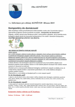 Kompostéry pro domácnost