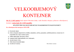 VELKOOBJEMOVÝ KONTEJNER