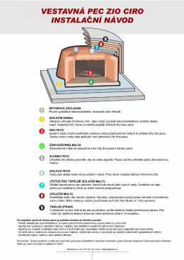 Návod na stavbu pece ZIO CIRO