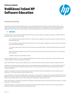 Vzdělávací řešení HP Software Education