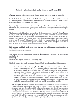 Zápis a usnesení ze zasedání OZ č. 02 ze dne 25. února 2015