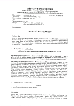 MĚSTSK&Yacute; &Uacute;ŘAD CHRUDIM