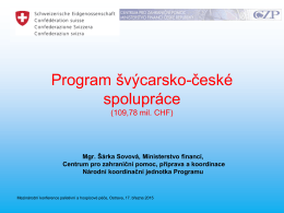 Program švýcarsko-české spolupráce