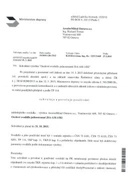 \ Ministerstvo dopravy PO BOX 9,110 15 Praha l