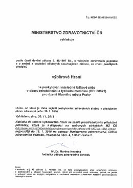 MINISTERSTVO ZDRAVOTNICTV&Iacute;