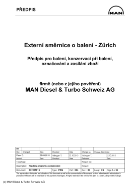 předpis - MAN Diesel & Turbo SE