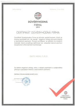 Důvěryhodn&aacute; firma