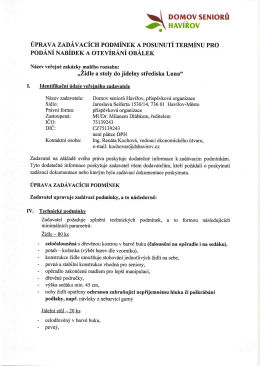 DOMQV SENIORŮ - Domov seniorů Hav&iacute;řov