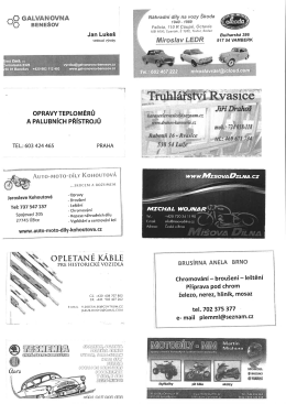 vizitky veterani