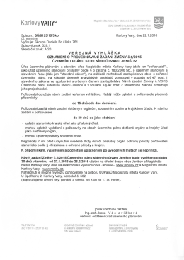 o Magistr&aacute;t města Keilew Vary - Moskevsxa` 21, 361