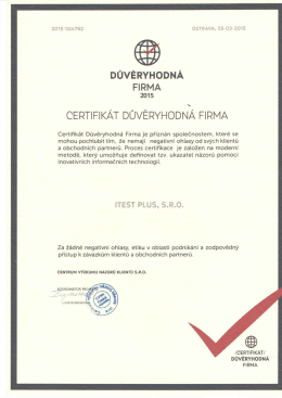 Důvěryhodn&aacute; firma