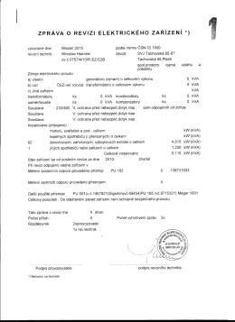 Elektrorevize společných prostorů a