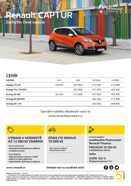 Ceník - Renault