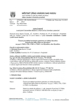 &bdquo;P&iacute;skovna Rynoltice&ldquo; Čerm&aacute;k M.