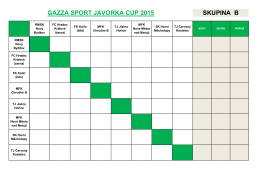 SKUPINA B GAZZA SPORT JAVORKA CUP 2015