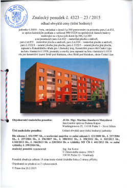 Znaleck&yacute; posudek č. 4323 - 23 / 2015